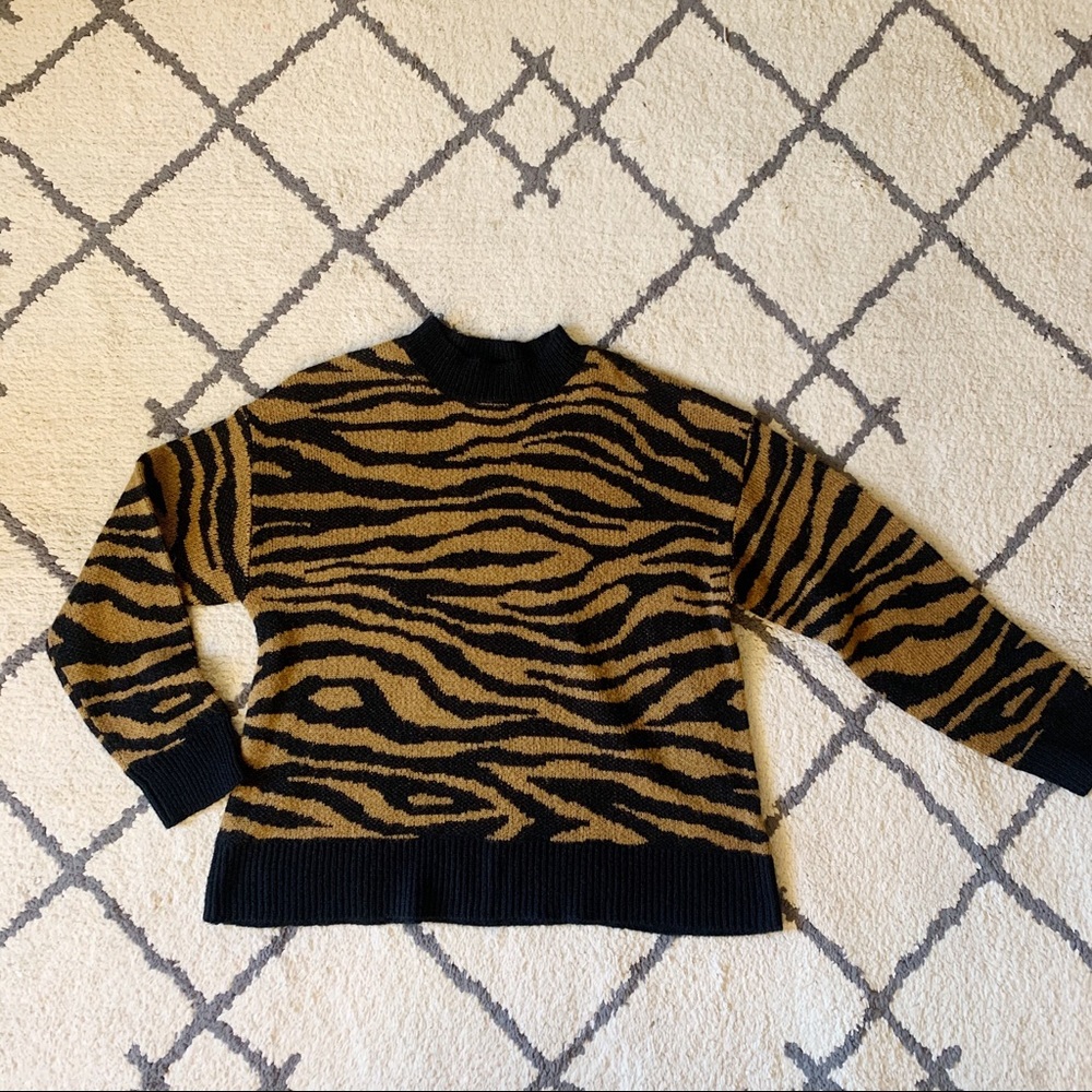 Zebra print sweater